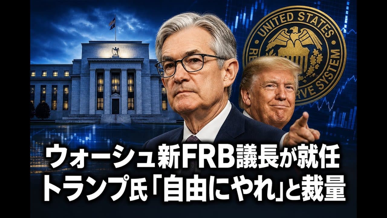 経済ニュース: ウォーシュ新FRB議長が就任 トランプ氏「自由にやれ」と裁量
