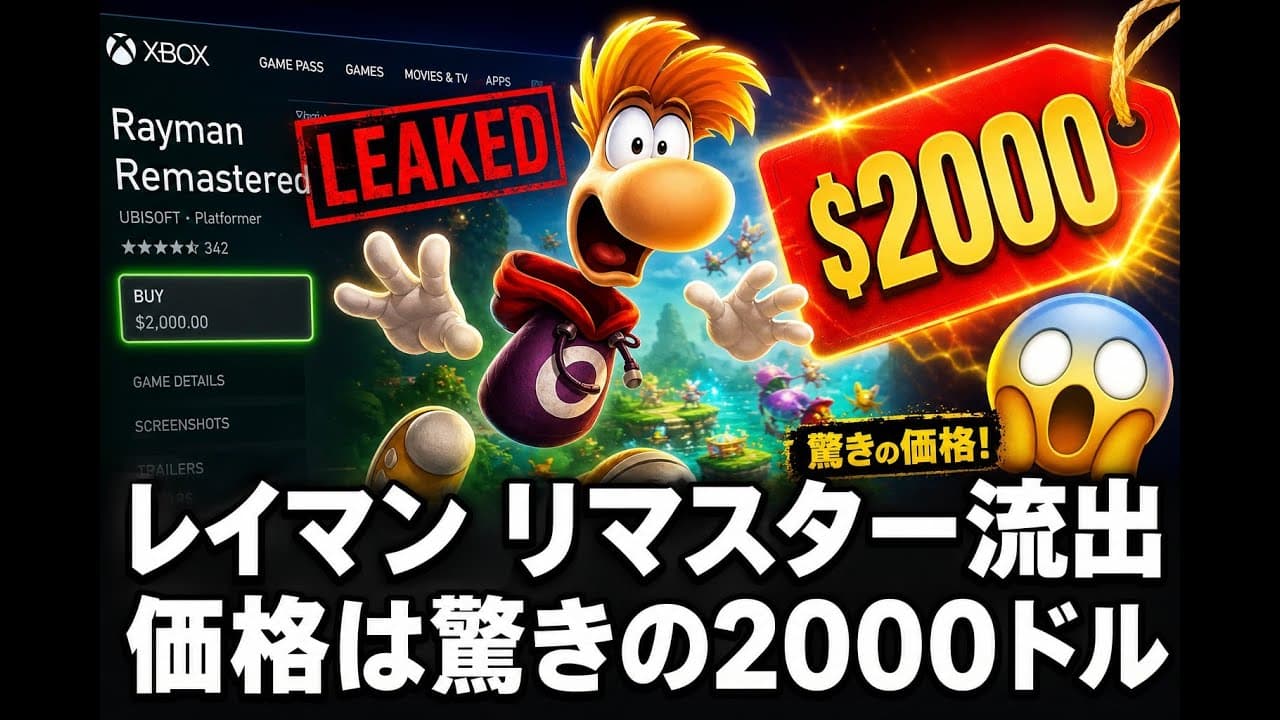 ゲームニュース: レイマン リマスター流出 価格は驚きの2000ドル