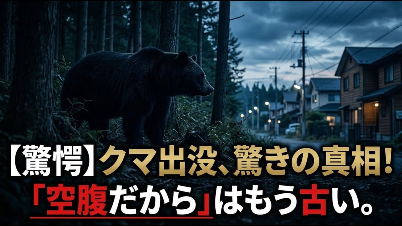 社会ニュース: 「クマ＝空腹だから出没」はもう古い？定説を覆す驚きの新事実