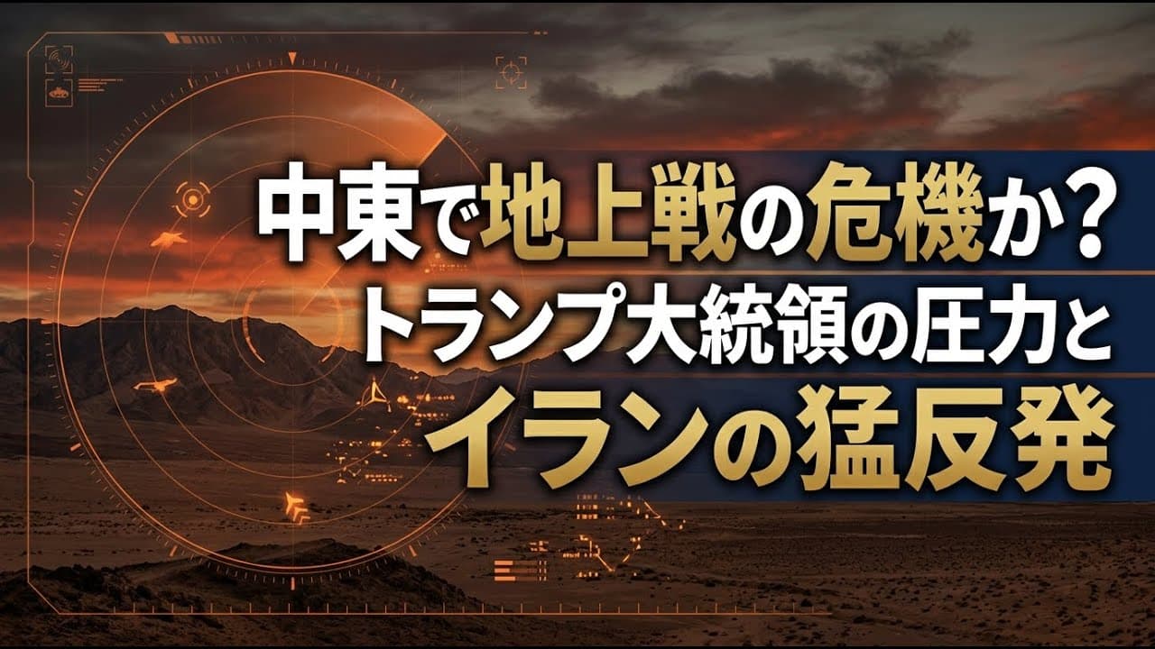 国際ニュース: 中東で地上戦の危機か？トランプ大統領の圧力とイランの猛反発