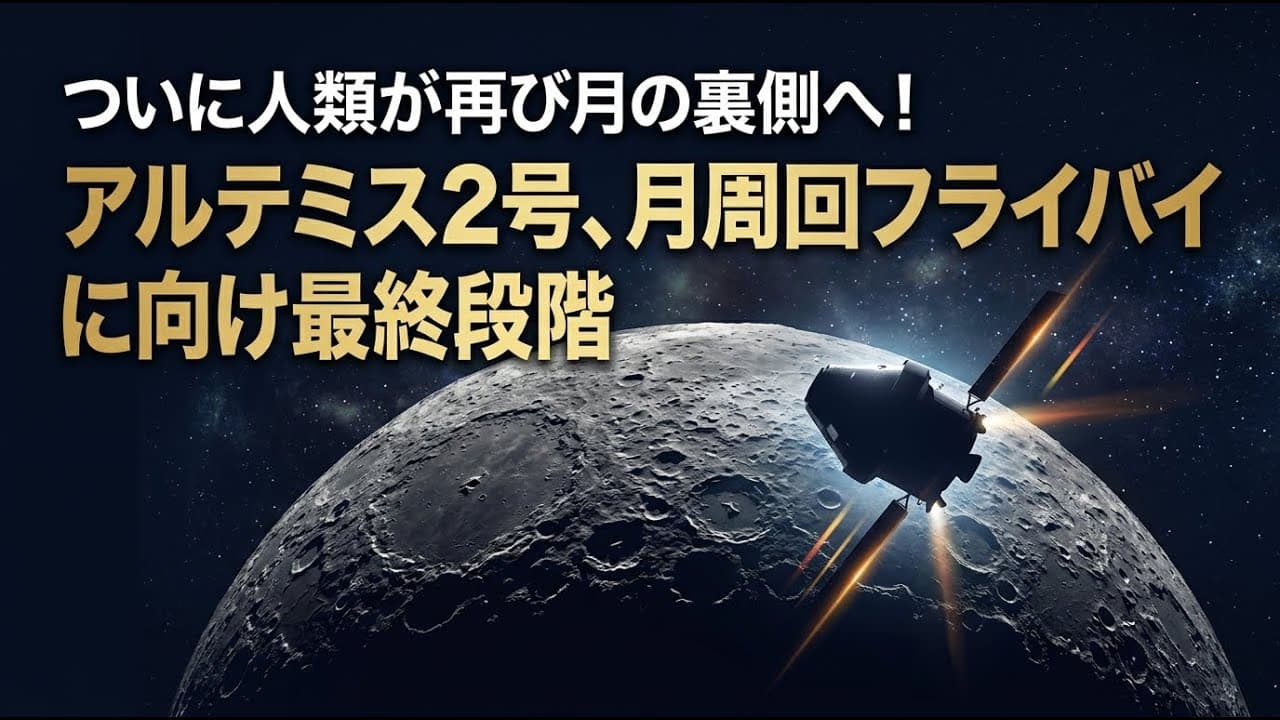 科学ニュース: ついに人類が再び月の裏側へ！アルテミス2号、月周回フライバイに向け最終段階