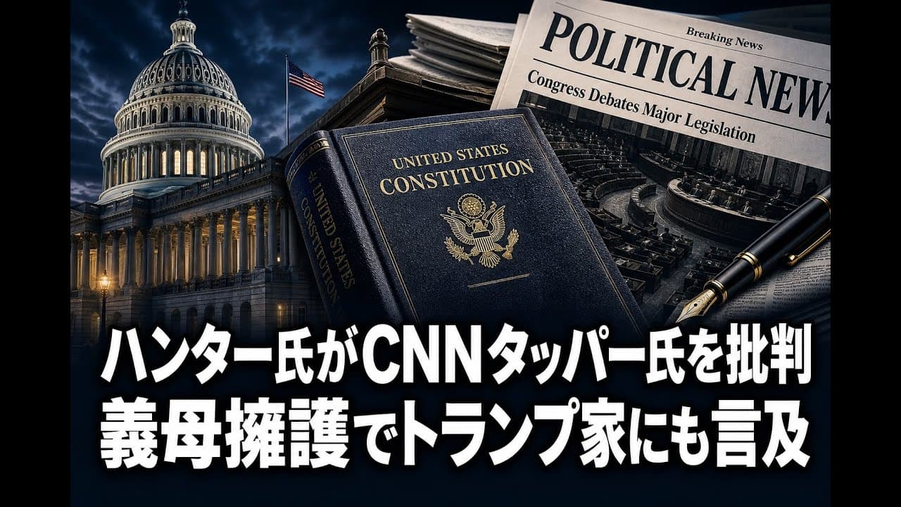 政治ニュース: ハンター氏がCNNタッパー氏を批判　義母擁護でトランプ家にも言及