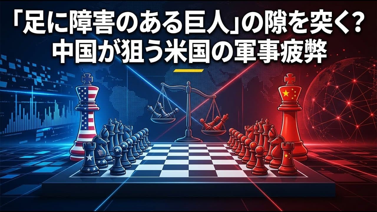 国際ニュース: 「足に障害のある巨人」の隙を突く？中国が狙う米国の軍事疲弊