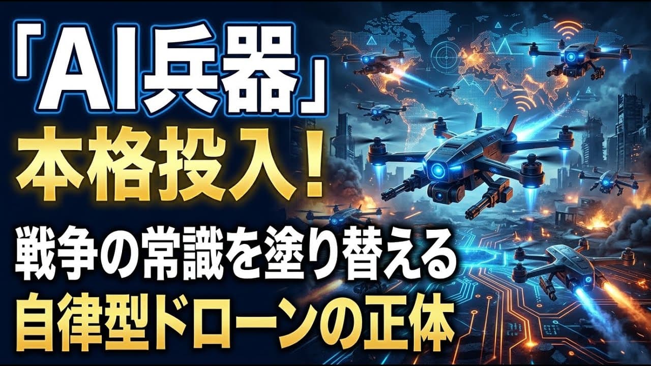 軍事ニュース: ウクライナが「AI兵器」を本格投入！戦争の常識を塗り替える自律型ドローンの正体