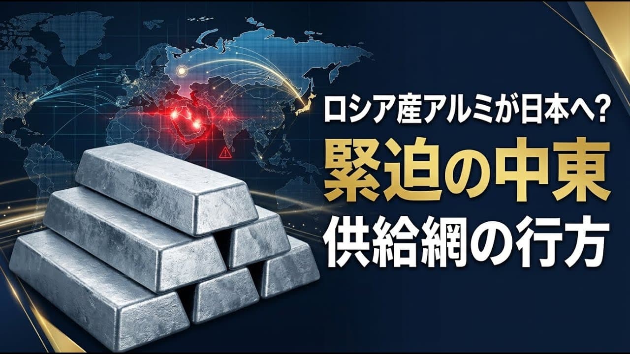 経済ニュース: ロシア産アルミが日本へ？緊迫の中東情勢で変わる供給網の行方