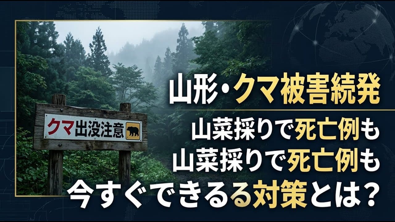 社会ニュース: 山形県でクマ被害が続発…山菜採り中に死亡例も。今すぐできる対策とは？