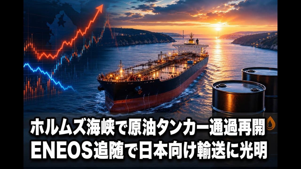 経済ニュース: ホルムズ海峡で原油タンカー通過再開 ENEOS追随で日本向け輸送に光明