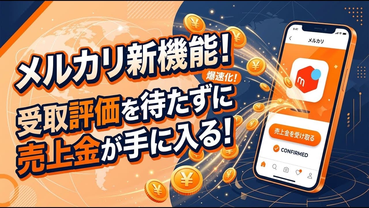 ビジネスニュース: メルカリが新機能！受取評価を待たずに売上金を受け取れるように