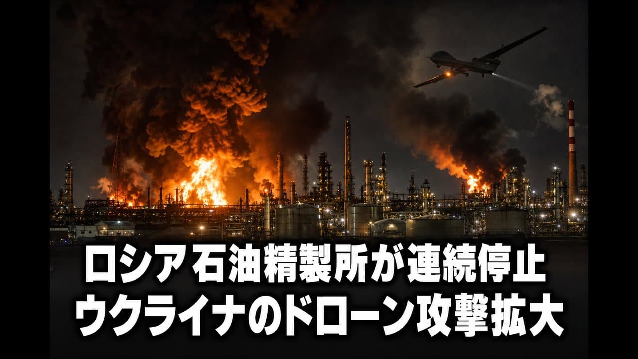 経済ニュース: ロシア石油精製所が連続停止 ウクライナのドローン攻撃拡大