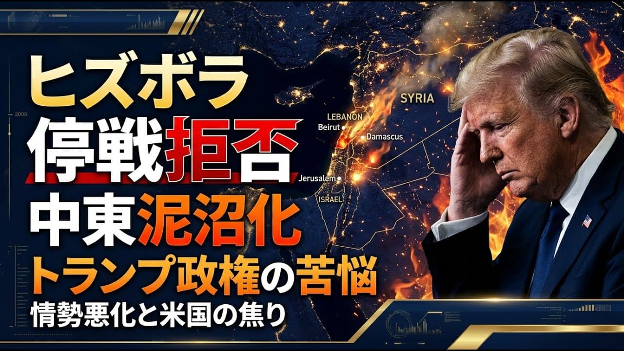 国際ニュース: ヒズボラが停戦案を拒否 泥沼化する中東情勢とトランプ政権の苦悩