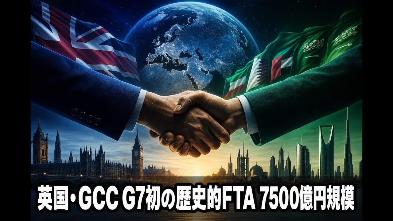 経済ニュース: 英国・GCC G7初の歴史的FTA 7500億円規模