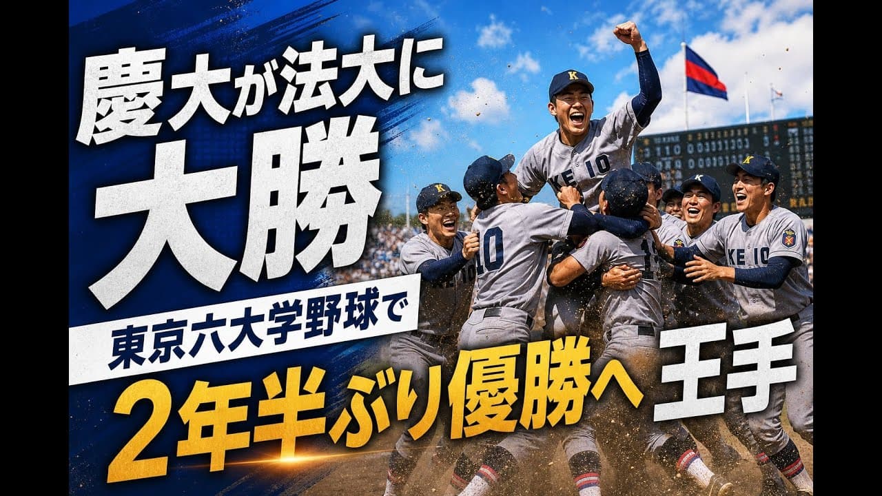 スポーツニュース: 慶大が法大に大勝 東京六大学野球で2年半ぶり優勝へ王手