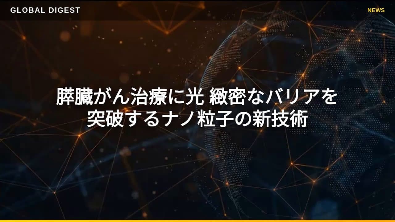 科学ニュース: 膵臓がん治療に光 緻密なバリアを突破するナノ粒子の新技術