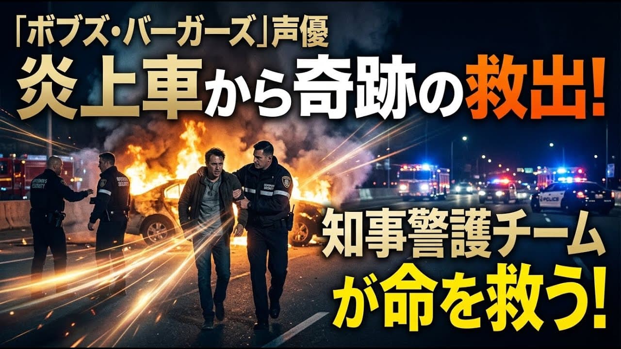 エンタメニュース: 「ボブズ・バーガーズ」声優を炎上する車から救出！知事警護チームによる奇跡
