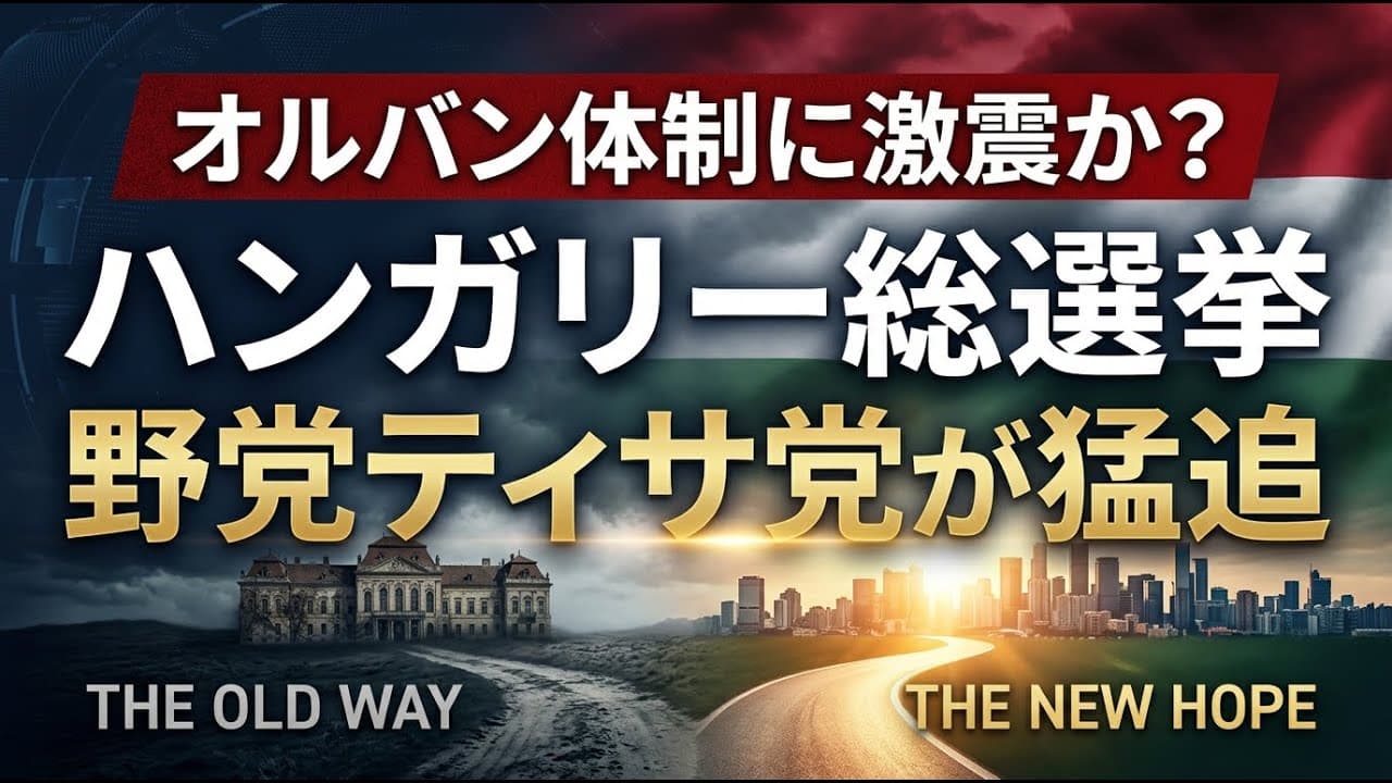 政治ニュース: オルバン体制に激震か？ハンガリー総選挙で野党ティサ党が猛追