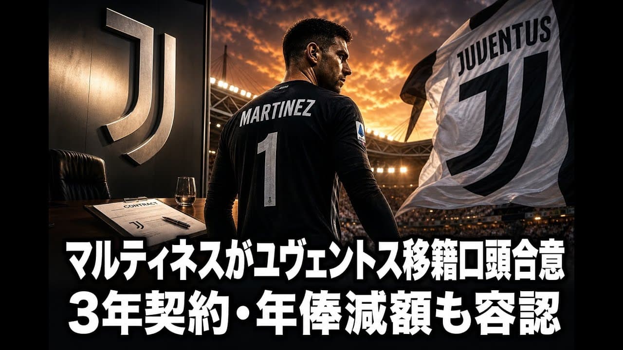 スポーツニュース: マルティネスがユヴェントス移籍口頭合意 3年契約・年俸減額も容認