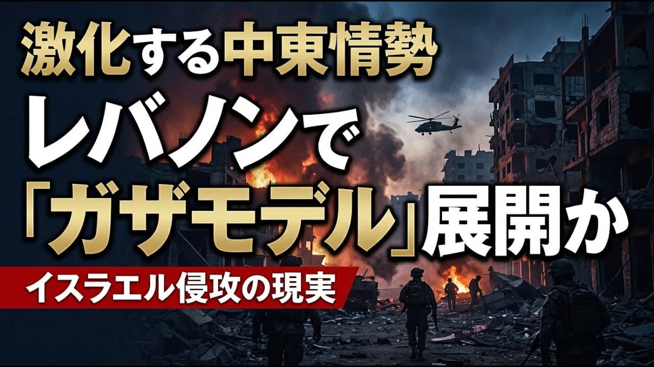 国際ニュース: 激化する中東情勢 イスラエルがレバノンで「ガザモデル」を展開か