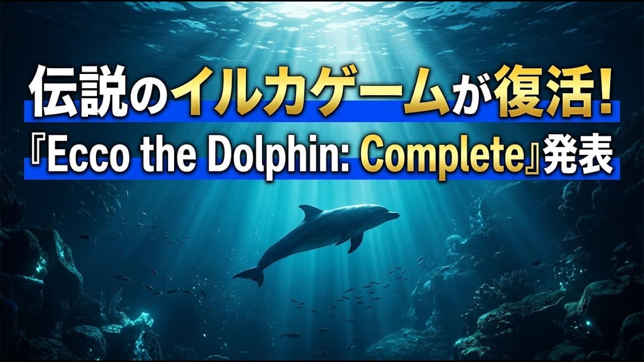 ゲームニュース: 伝説のイルカゲームが復活！『Ecco the Dolphin: Complete』発表