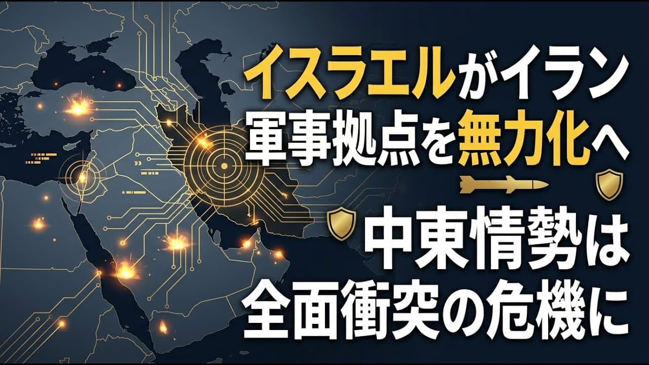 国際ニュース: イスラエルがイラン軍事拠点を無力化へ、中東情勢は全面衝突の危機に