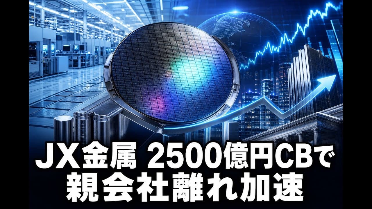 ビジネスニュース: JX金属 2500億円CBで親会社離れ加速