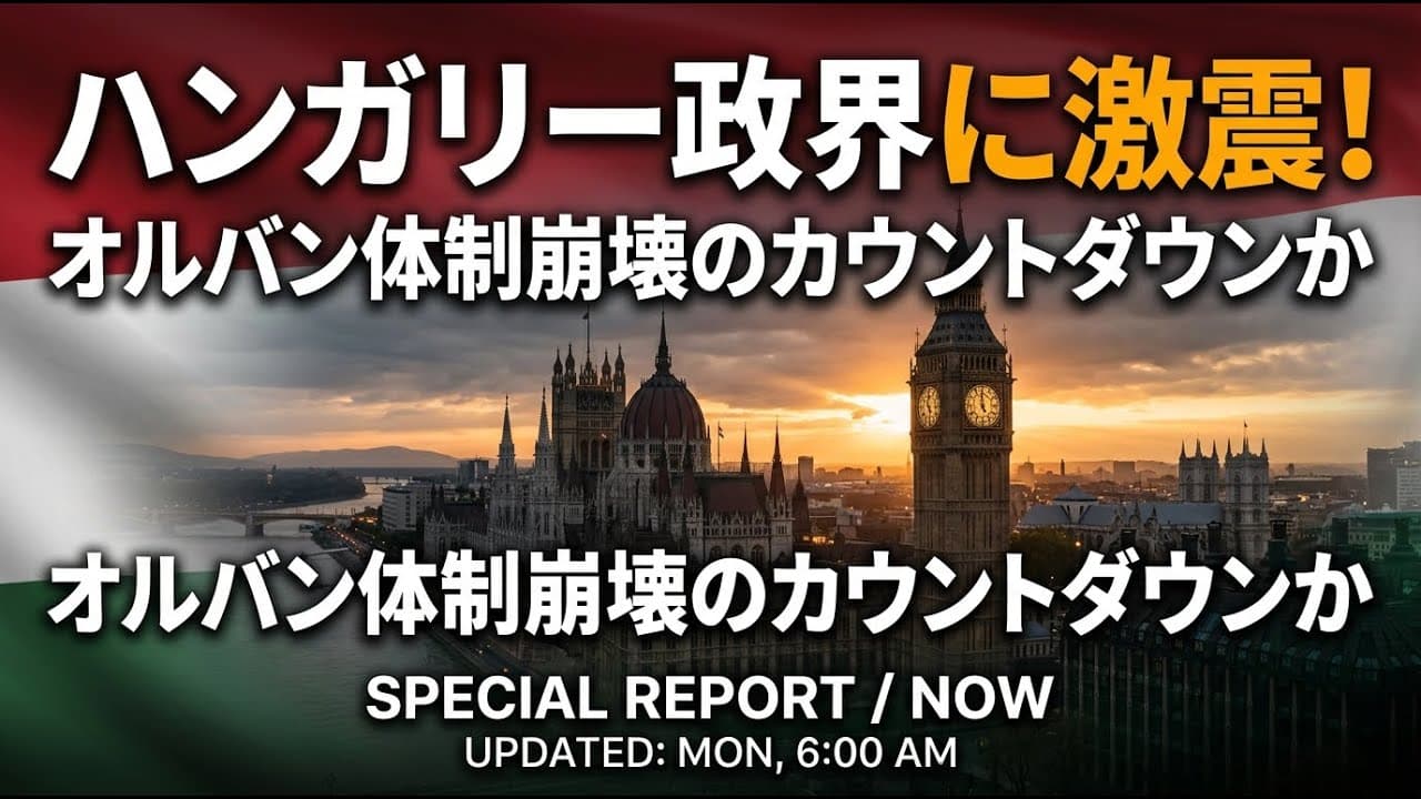 政治ニュース: ハンガリー政界に激震！10年以上続くオルバン体制崩壊のカウントダウンか