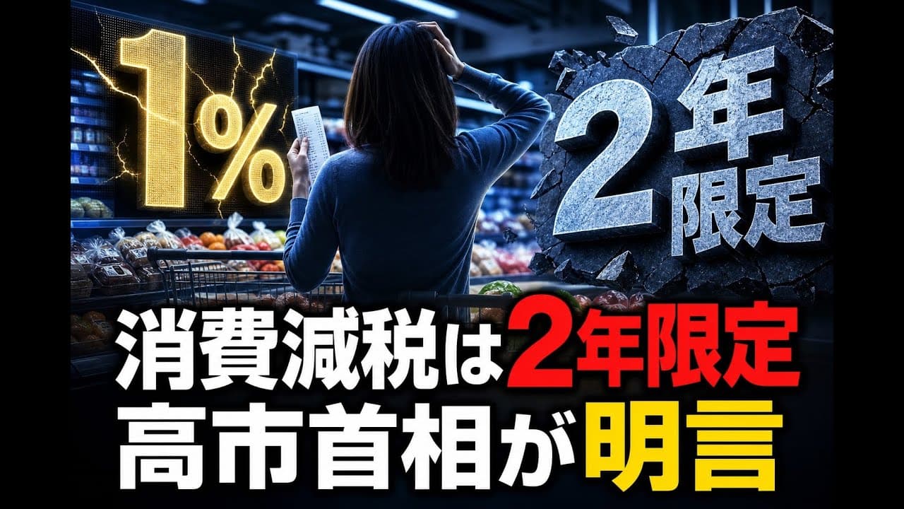 経済ニュース: 消費減税は2年限定 高市首相が明言