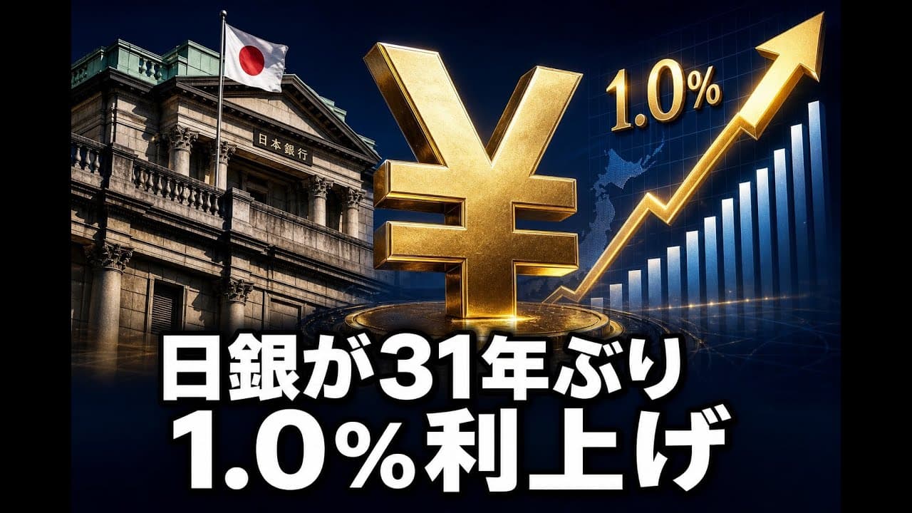 経済ニュース: 日銀が31年ぶり 1.0%利上げ