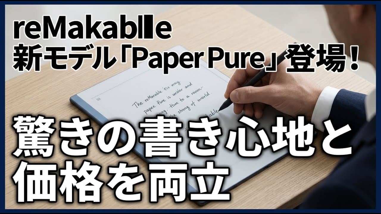 テクノロジーニュース: reMarkableから新モデル「Paper Pure」登場！驚きの書き心地と価格を両立