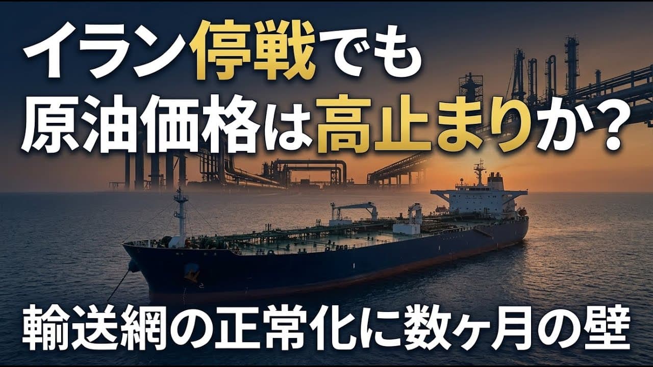 経済ニュース: イラン停戦でも原油価格は高止まりか？輸送網の正常化に数ヶ月の壁