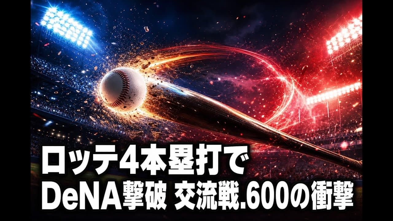 スポーツニュース: ロッテ4本塁打でDeNA撃破 交流戦.600の衝撃