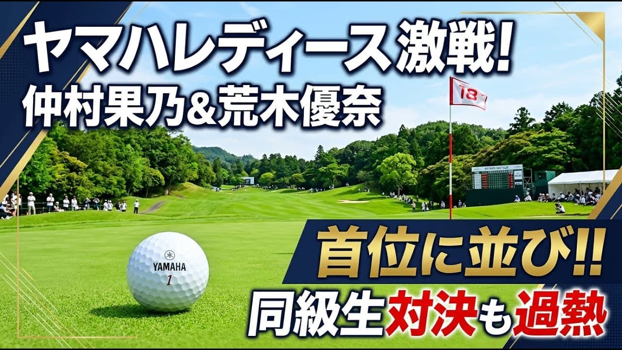 スポーツニュース: ヤマハレディース激戦！仲村果乃と荒木優奈が首位に並び同級生対決も過熱