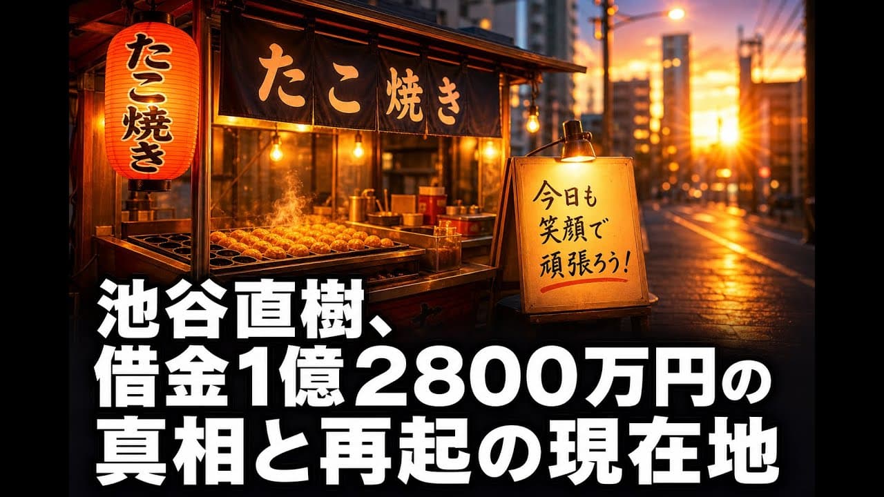 エンタメニュース: 池谷直樹、借金1億2800万円の真相と再起の現在地