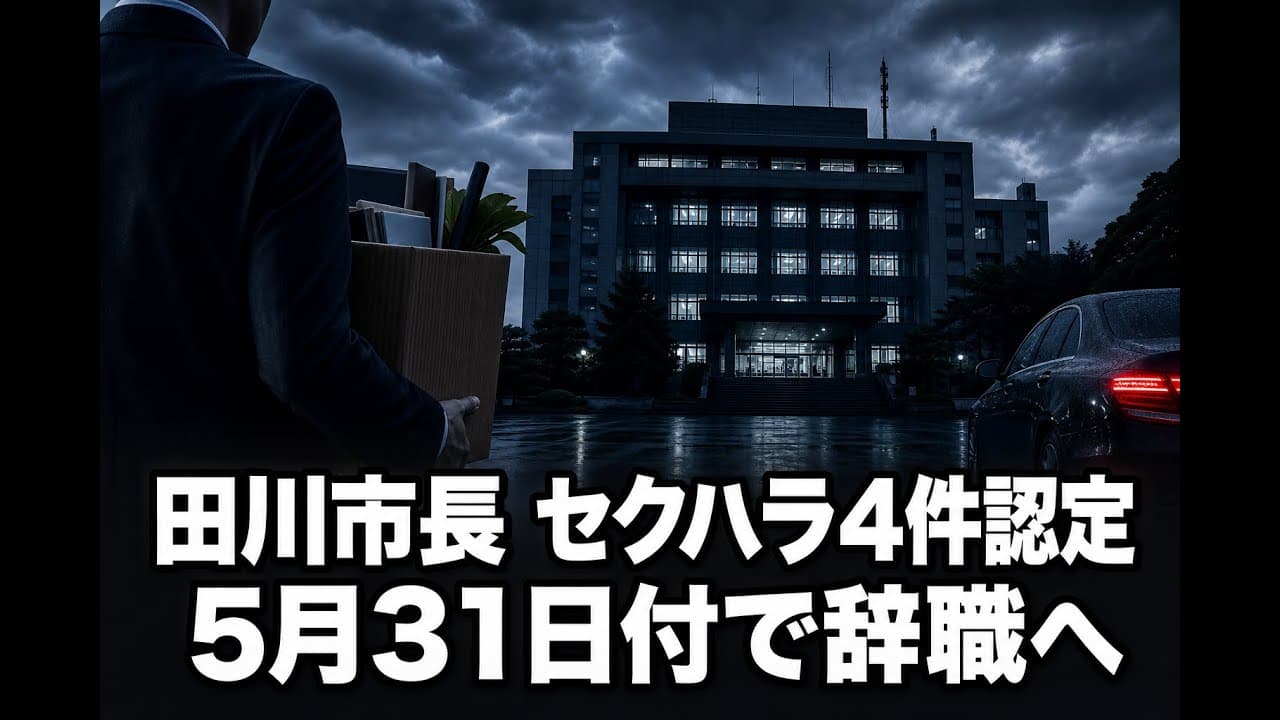 政治ニュース: 田川市長 セクハラ4件認定 5月31日付で辞職へ