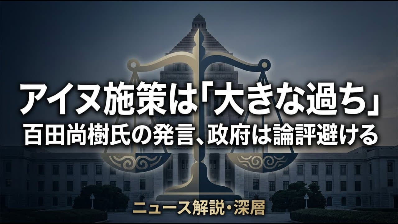 政治ニュース: アイヌ施策は「大きな過ち」 百田尚樹氏の発言に政府は論評避ける