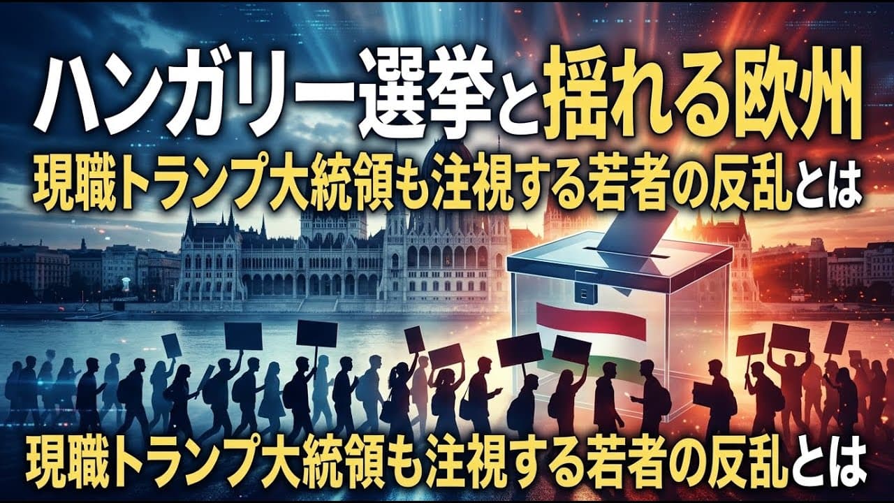 政治ニュース: ハンガリー選挙と揺れる欧州 現職トランプ大統領も注視する若者の反乱とは