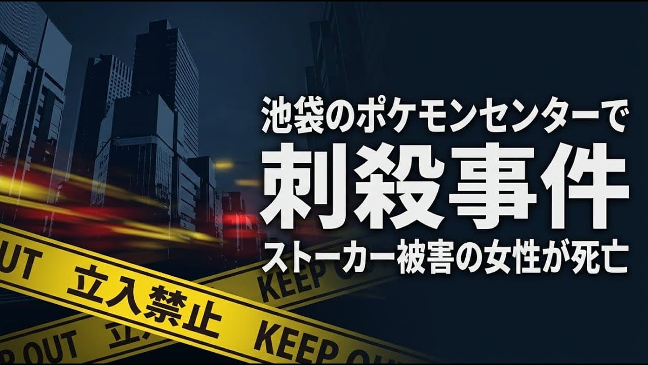 社会ニュース: 池袋のポケモンセンターで刺殺事件、ストーカー被害の女性が死亡