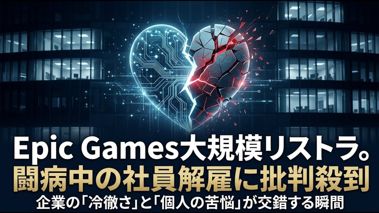 ゲームニュース: Epic Games大規模リストラ。闘病中の社員解雇に批判殺到