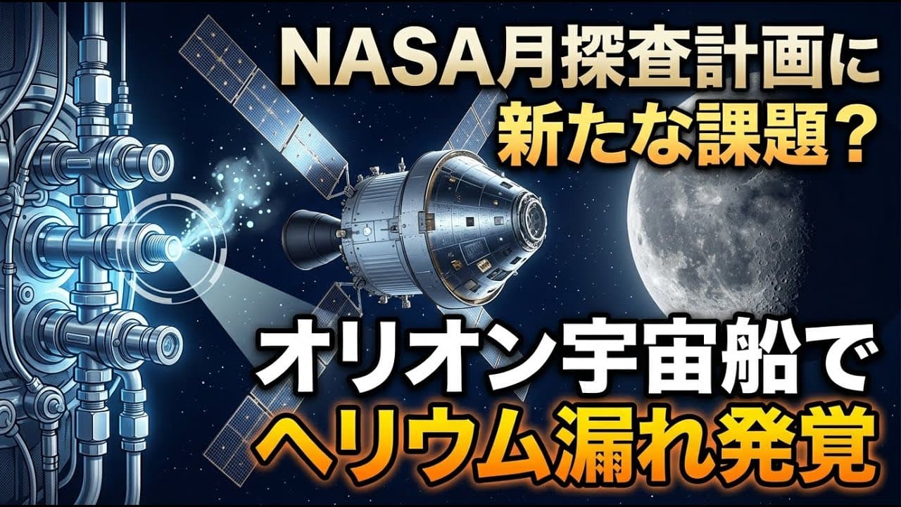 テクノロジーニュース: NASAの月探査計画に新たな課題か？オリオン宇宙船でヘリウム漏れが発覚