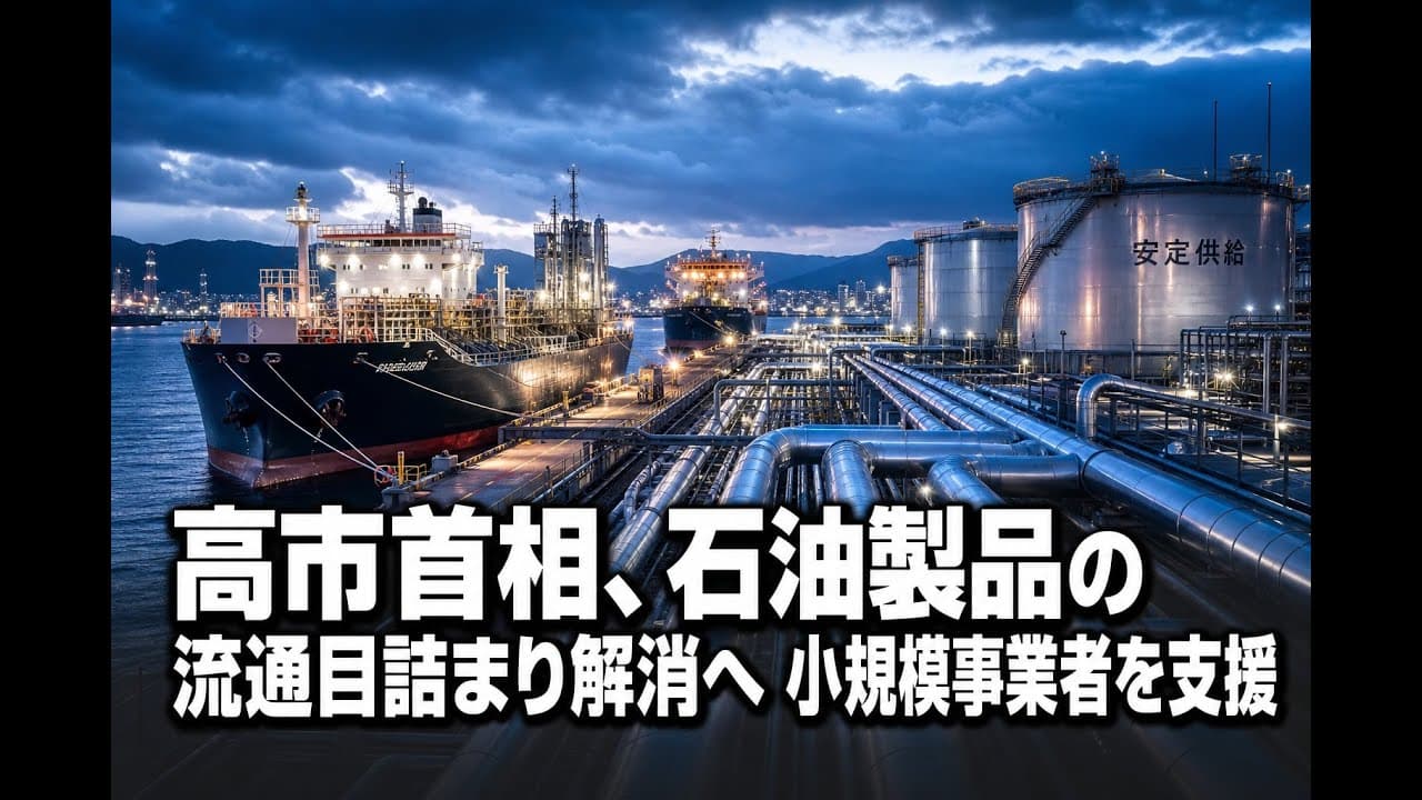 経済ニュース: 高市首相、石油製品の流通目詰まり解消へ 小規模事業者を支援