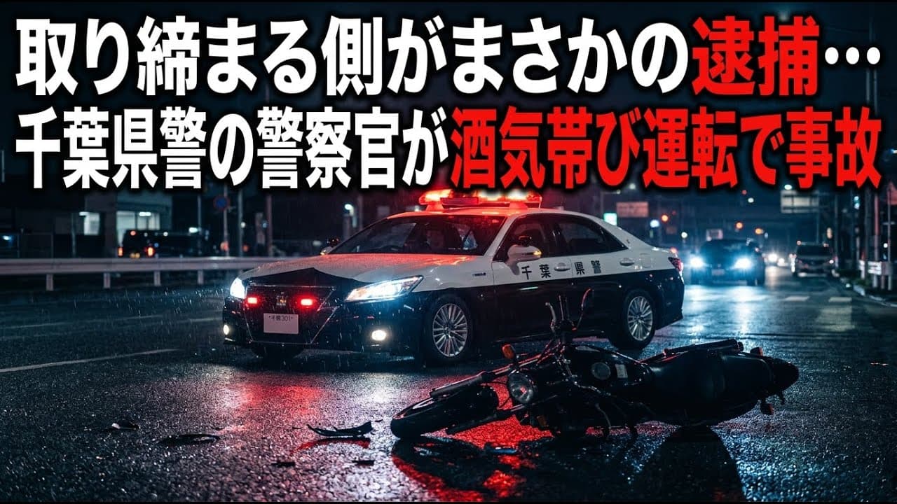 社会ニュース: 取り締まる側がまさかの逮捕…千葉県警の警察官が酒気帯び運転で事故