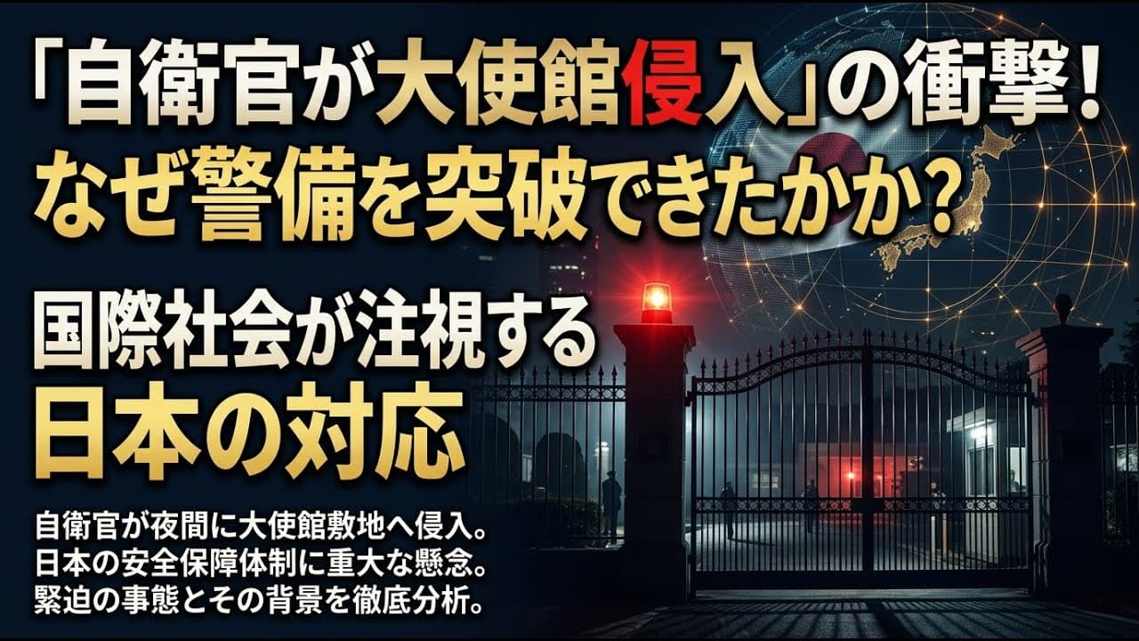 社会ニュース: 「自衛官が大使館侵入」の衝撃…なぜ警備を突破できたのか？国際社会が注視する日本の対応