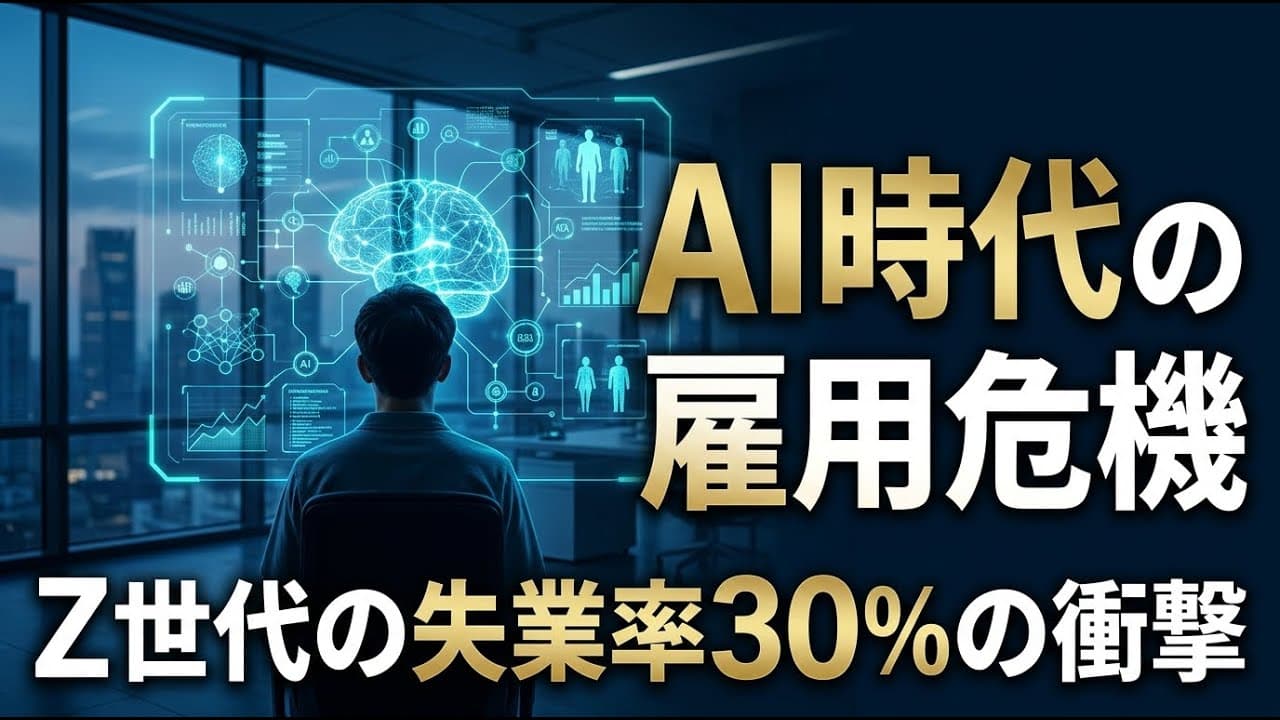 ビジネスニュース: AI時代の雇用危機、Z世代の失業率30％の衝撃