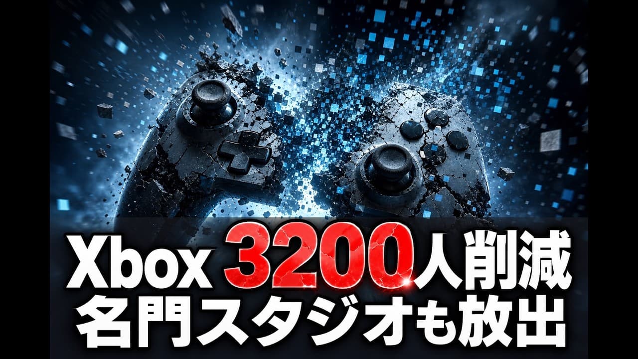 ビジネスニュース: Xbox 3200人削減 名門スタジオも放出