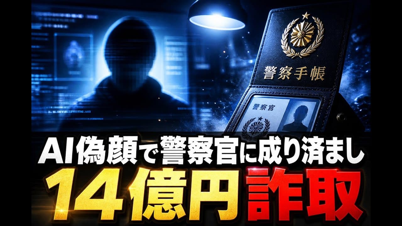 社会ニュース: AI偽顔で警察官に成り済まし 14億円詐取