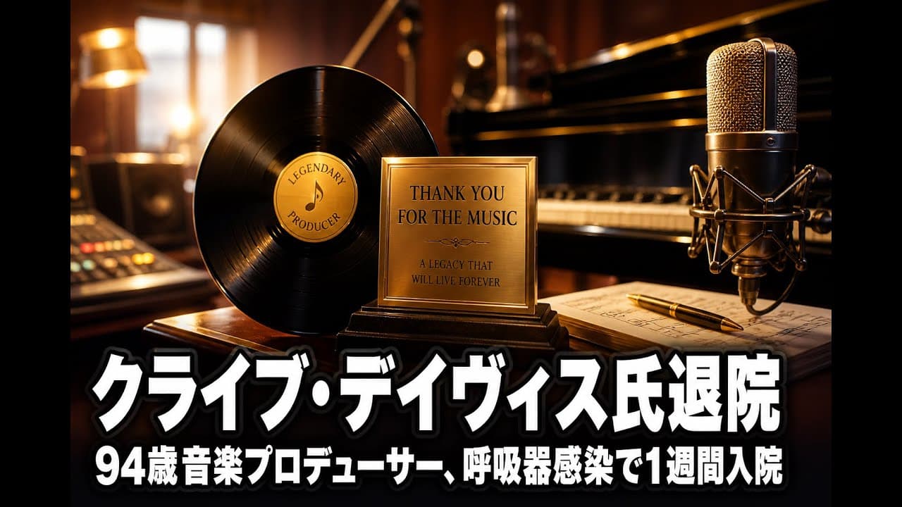 エンタメニュース: クライブ・デイヴィス氏退院　94歳音楽プロデューサー、呼吸器感染で1週間入院