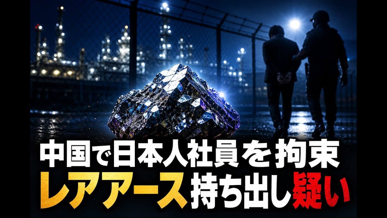 国際ニュース: 中国で日本人社員を拘束 レアアース持ち出し疑い