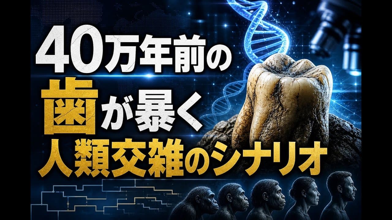 科学ニュース: 40万年前の歯が暴く 人類交雑のシナリオ