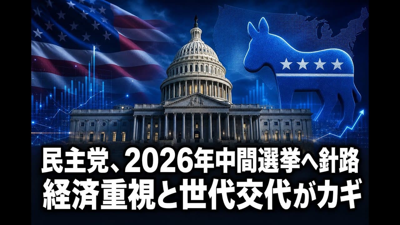 政治ニュース: 民主党、2026年中間選挙へ針路 経済重視と世代交代がカギ