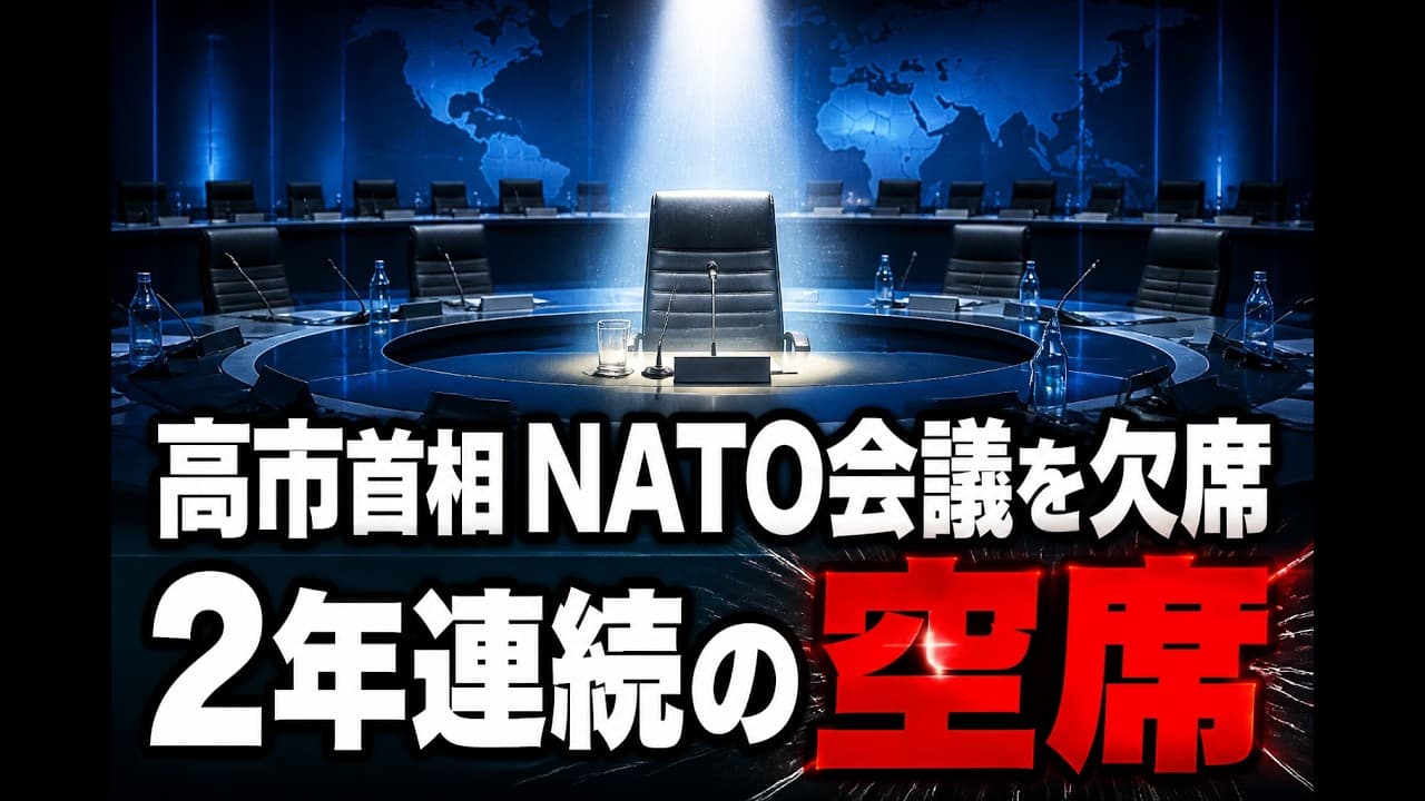 政治ニュース: 高市首相 NATO会議を欠席 2年連続の空席