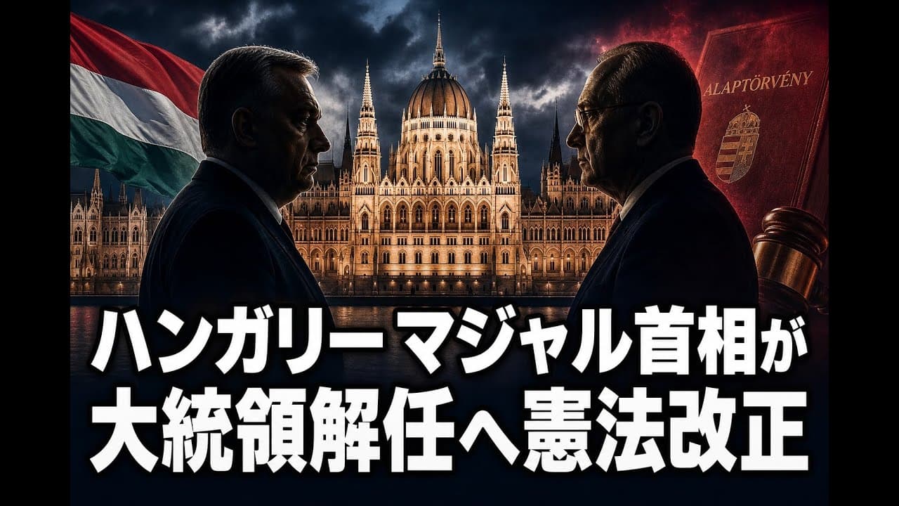 政治ニュース: ハンガリー マジャル首相が大統領解任へ憲法改正